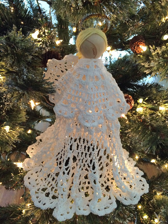 Starched Doily Christmas Angel